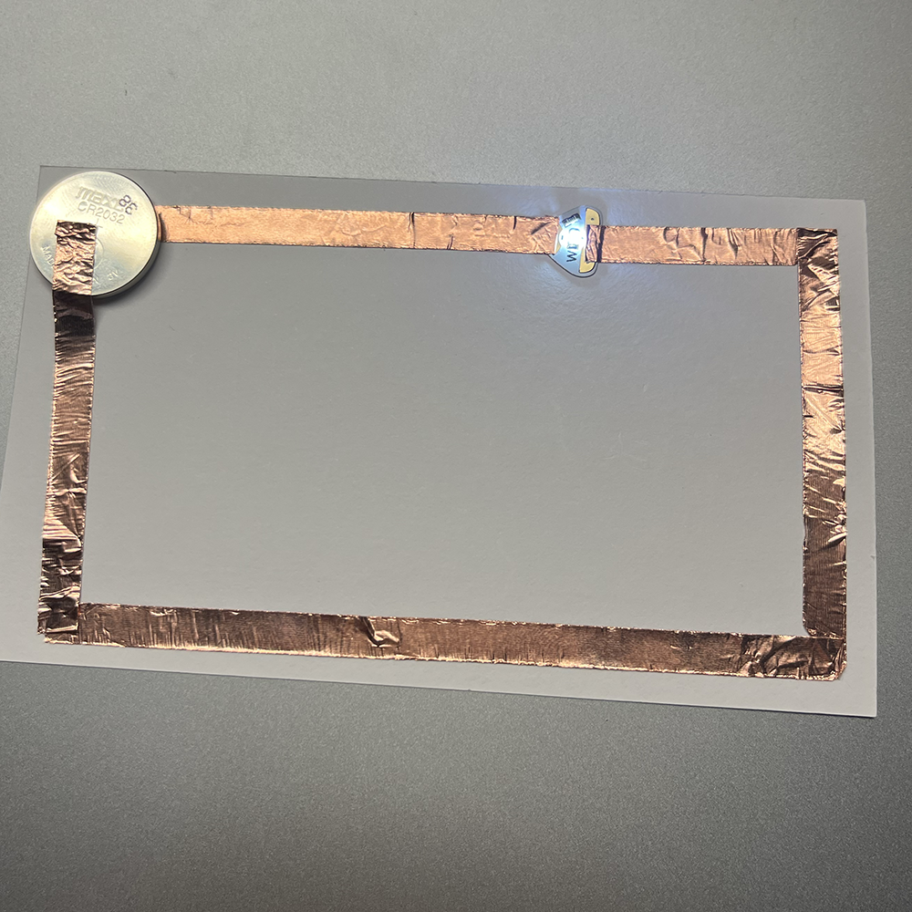 Making test of low voltage electricity through easy pathway using copper tap.